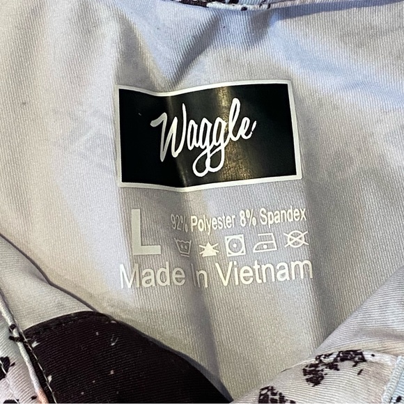 Waggle Men's Golf Polo Shirt Paint Splats All Over Print - Picture 5 of 5